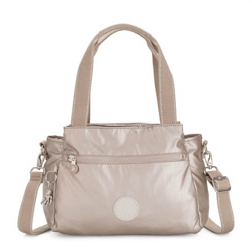 Beige Kipling Elysia Metallic Shoulder Bags | AE769GORJ