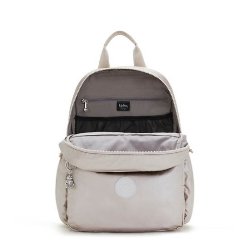 Beige Kipling Maisie Classic Diaper Backpack Handbags | AE573MKBH