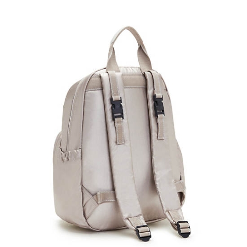 Beige Kipling Maisie Classic Diaper Backpack Handbags | AE573MKBH