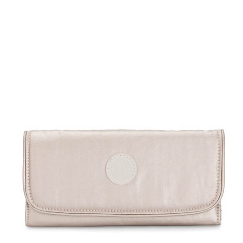 Beige Kipling Money Land Metallic Snap Wallets | AE091TUWZ