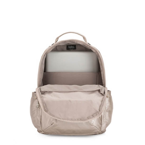 Beige Kipling Seoul Large Metallic 15