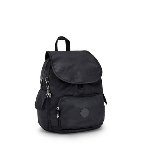 Black Camo Kipling City Pack Small Classic Backpacks | AE932OFQI