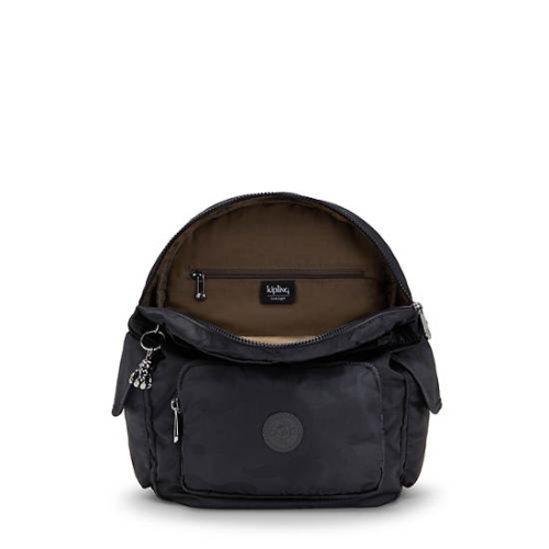 Black Camo Kipling City Pack Small Classic Backpacks | AE932OFQI