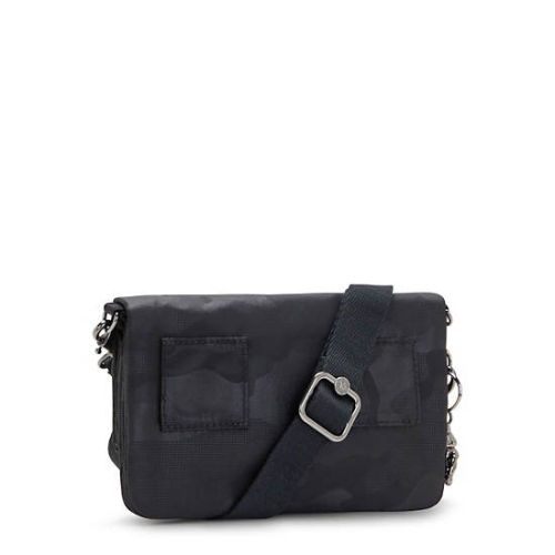 Black Camo Kipling Lynne 3-in-1 Convertible Crossbody Bags | AE864YDHL