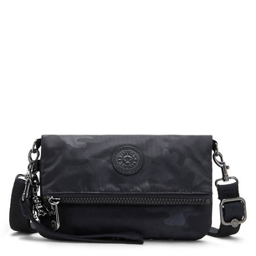 Black Camo Kipling Lynne 3-in-1 Convertible Crossbody Bags | AE864YDHL