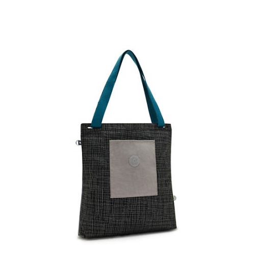 Black Grey Kipling Annas Tote Bags | AE096CRZN