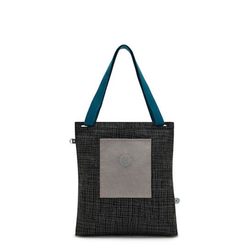 Black Grey Kipling Annas Tote Bags | AE096CRZN