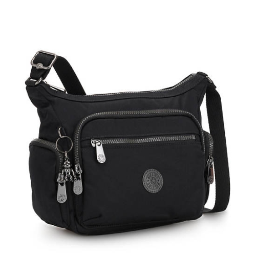 Black Grey Kipling Gabbie Small Crossbody Bags | AE812ULRQ