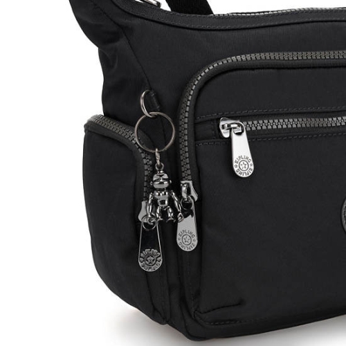 Black Grey Kipling Gabbie Small Crossbody Bags | AE812ULRQ