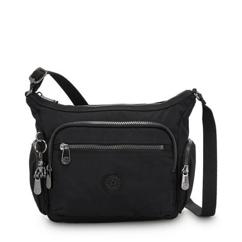 Black Grey Kipling Gabbie Small Crossbody Bags | AE812ULRQ