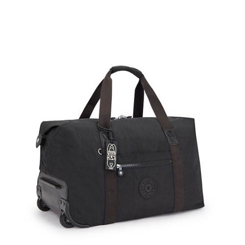 Black Kipling Art on Wheels Rolling Tote Bags | AE643UQEG