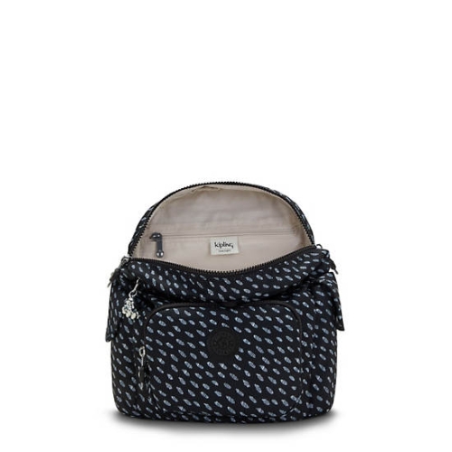 Black Kipling City Pack Mini Printed Backpacks | AE817ZEBT