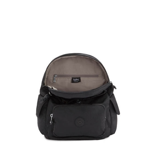 Black Kipling City Pack Small Backpacks | AE409YZRH