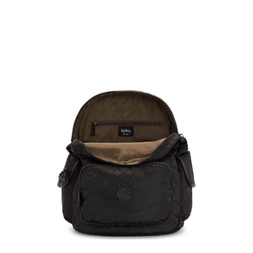 Black Kipling City Pack Small Classic Backpacks | AE409NPJC