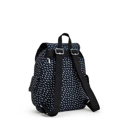 Black Kipling City Pack Small Printed Backpacks | AE986BCDV