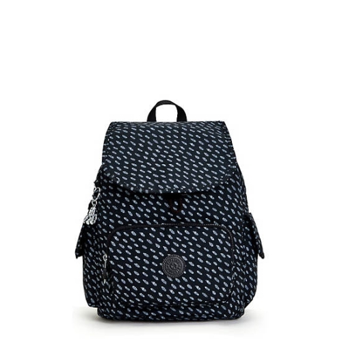 Black Kipling City Pack Small Printed Backpacks | AE986BCDV