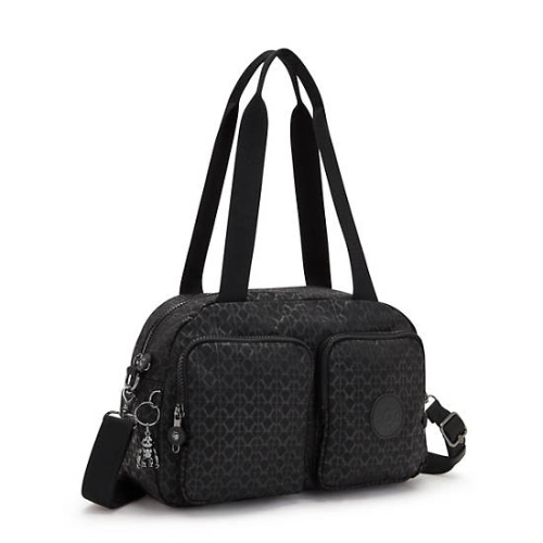 Black Kipling Cool Defea Printed Shoulder Bags | AE109SRMK