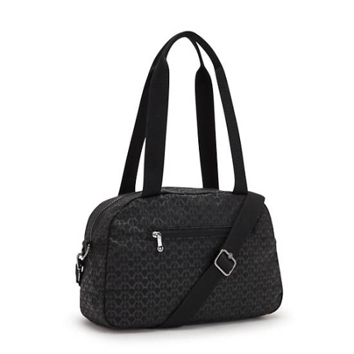 Black Kipling Cool Defea Printed Shoulder Bags | AE109SRMK