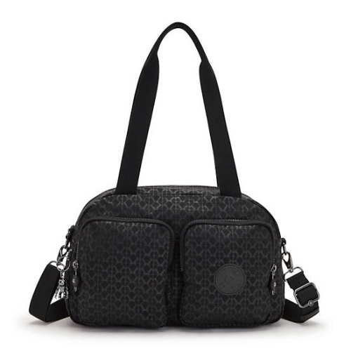 Black Kipling Cool Defea Printed Shoulder Bags | AE109SRMK