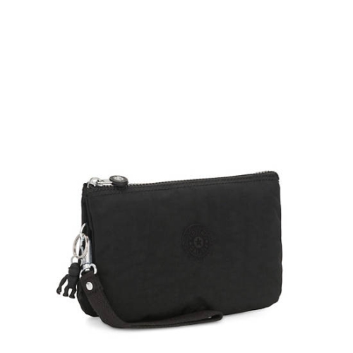 Black Kipling Creativity Extra Large Wristlet Pouches | AE723YUNS