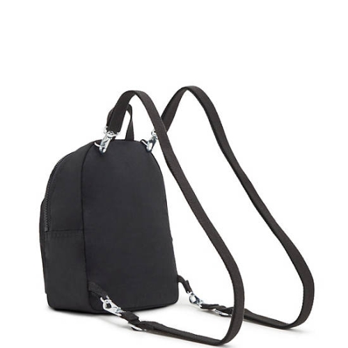 Black Kipling Curtis Compact Convertible Backpacks | AE821YIUA