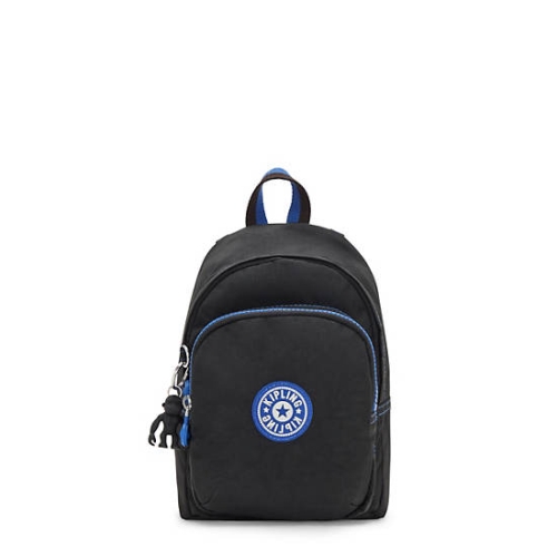 Black Kipling Delia Compact Convertible Backpacks | AE329NPWB