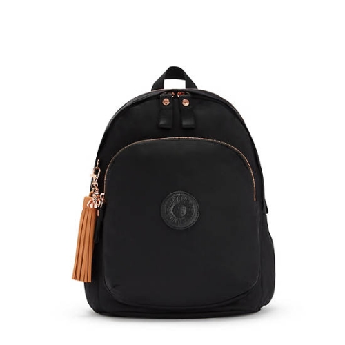 Black Kipling Delia Medium Backpacks | AE910IZYA