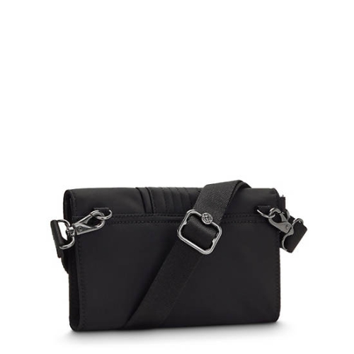 Black Kipling Lelio Crossbody Bags | AE652VPGD