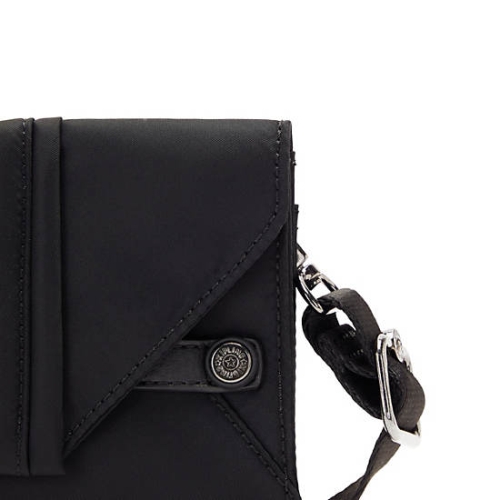 Black Kipling Lelio Crossbody Bags | AE652VPGD