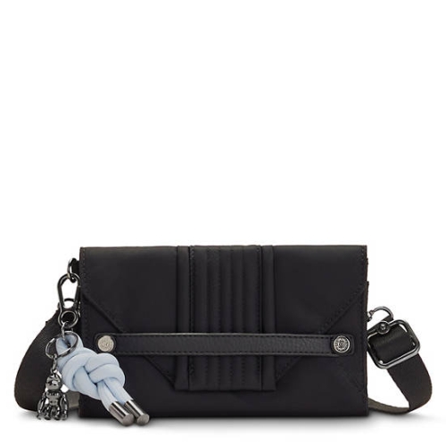 Black Kipling Lelio Crossbody Bags | AE652VPGD