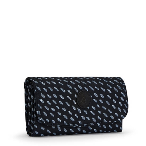 Black Kipling Money Land Printed Snap Wallet Handbags | AE635IMYG