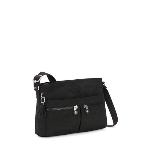 Black Kipling New Angie Crossbody Bags | AE613IXPT