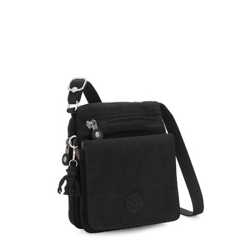 Black Kipling New Eldorado Crossbody Bags | AE947EYVG