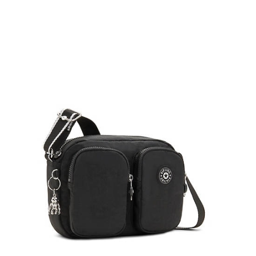 Black Kipling Patti Crossbody Bags | AE740VDAH