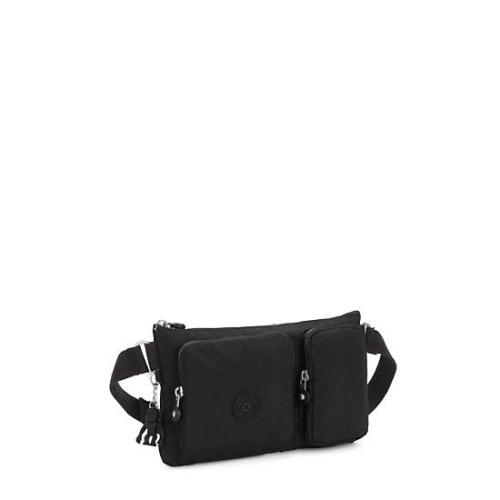 Black Kipling Presto Up Waist Pack Pouches | AE862MSDG