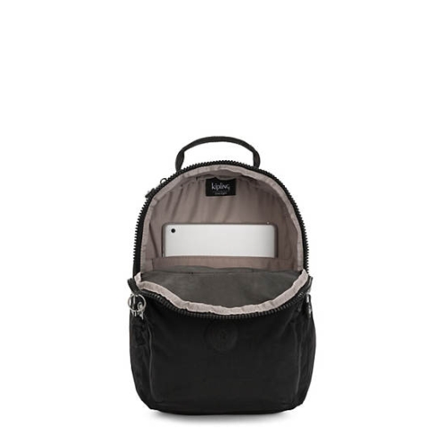 Black Kipling Seoul Small Classic Tablet Backpacks | AE072XKOH