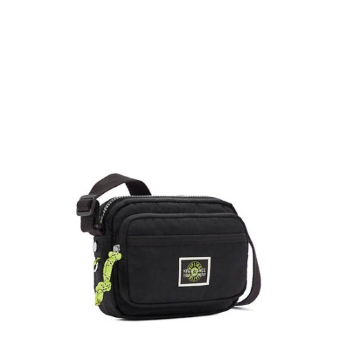 Black Kipling Sisko Crossbody Bags | AE728GHAU