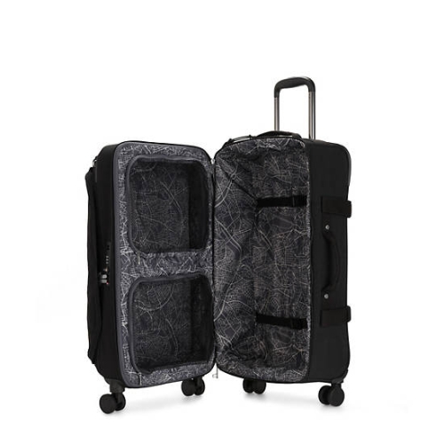 Black Kipling Spontaneous Medium Rolling Suitcases | AE875RDVS