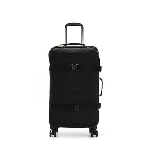 Black Kipling Spontaneous Medium Rolling Suitcases | AE875RDVS