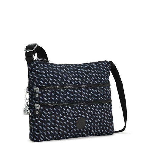 Black White Kipling Alvar Printed Crossbody Bags | AE730OMTB