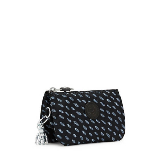 Black White Kipling Creativity Small Printed Pouches | AE148NDSM