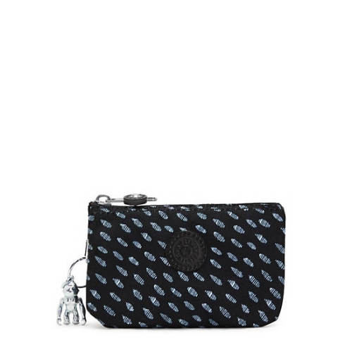 Black White Kipling Creativity Small Printed Pouches | AE148NDSM