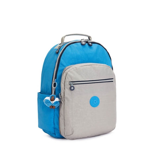 Blue Grey Kipling Seoul Large 15