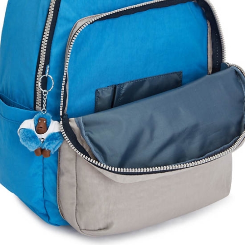 Blue Grey Kipling Seoul Large 15