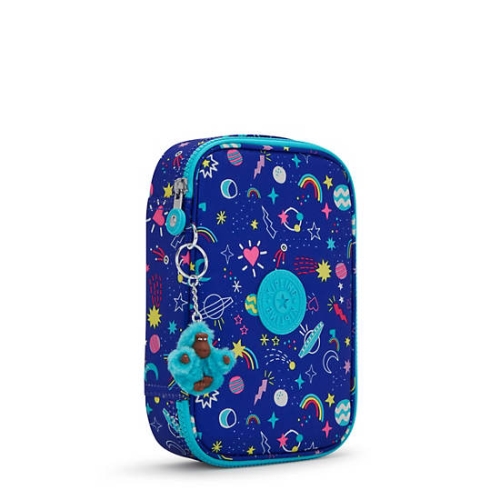 Blue Kipling 100 Pens Printed Case Pouches | AE947KRPD