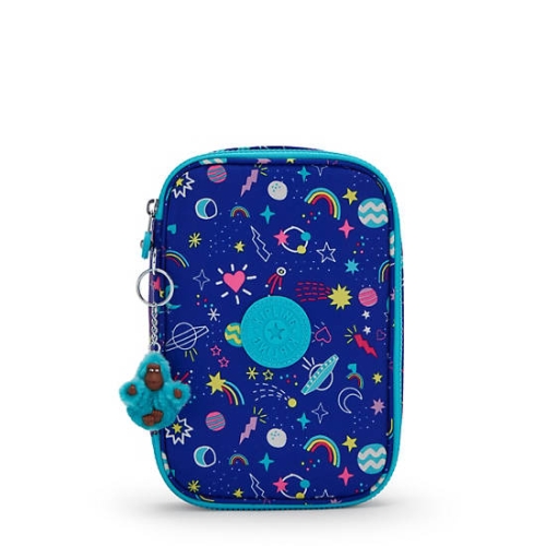 Blue Kipling 100 Pens Printed Case Pouches | AE947KRPD