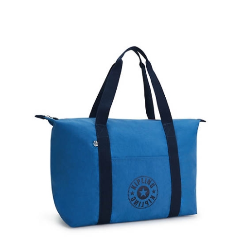 Blue Kipling Art Medium Lite Tote Bags | AE259XQPW