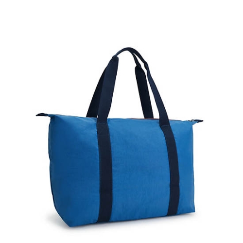 Blue Kipling Art Medium Lite Tote Bags | AE259XQPW