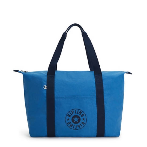 Blue Kipling Art Medium Lite Tote Bags | AE259XQPW