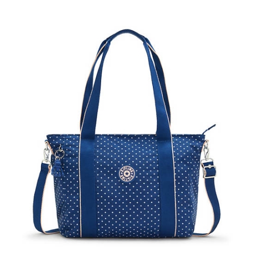 Blue Kipling Asseni Small Printed Tote Bags | AE176KCAV